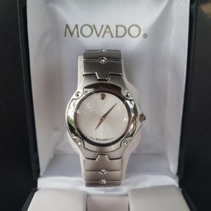 Mens Movado Watch All Stainless Steel
